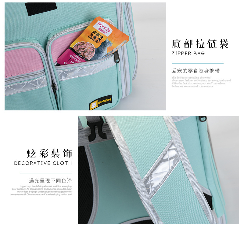 New Pet Trolley Bag Large Capacity Pet Luggage Pet Bag Dog Bag Pet Backpack Cat Bag