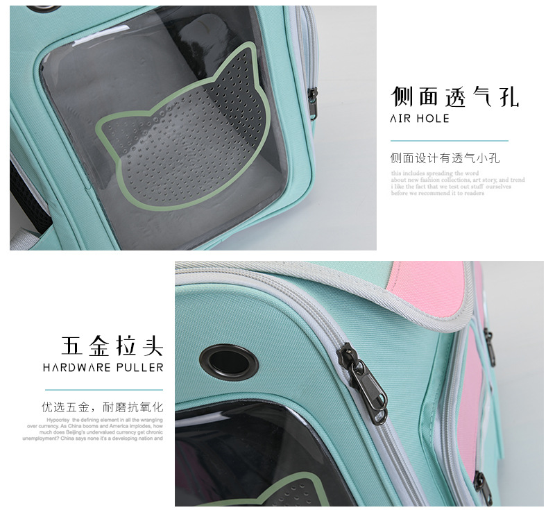 New Pet Trolley Bag Large Capacity Pet Luggage Pet Bag Dog Bag Pet Backpack Cat Bag
