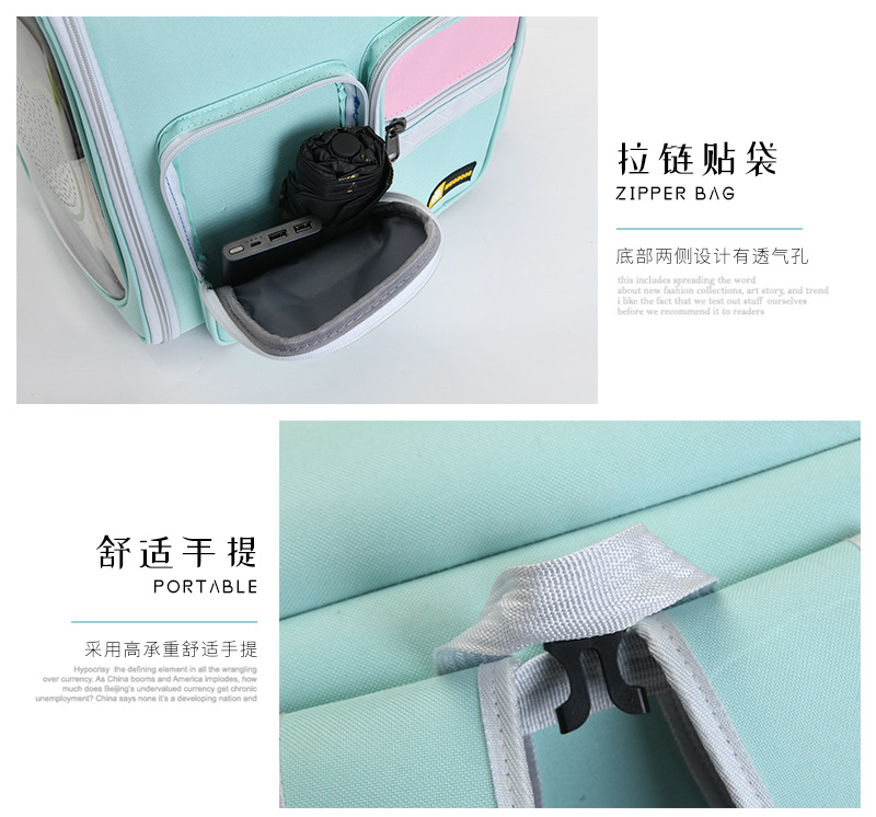 New Pet Trolley Bag Large Capacity Pet Luggage Pet Bag Dog Bag Pet Backpack Cat Bag