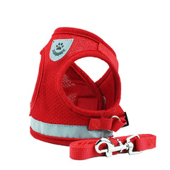 Factory direct sale of new pet chest straps breathable vest - style dog chest and back leash leash walking dog harness