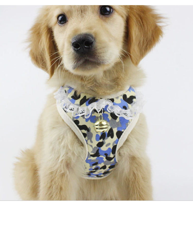 Factory direct sale of new pet chest straps breathable vest - style dog chest and back leash leash walking dog harness