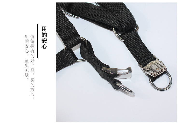 Factory Customized Alloy Back Chest and Back Pet Supplies Large Dog Alloy Buckle Chest Strap Pet Hand Holding Rope Wholesale