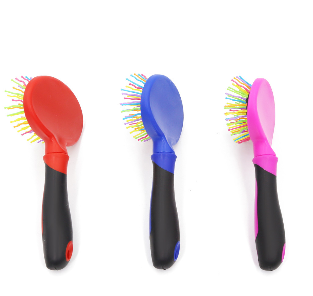 Pet plastic needle comb dog go to the hair comb cat bath brush two-sided Pet grooming comb Pet supplies
