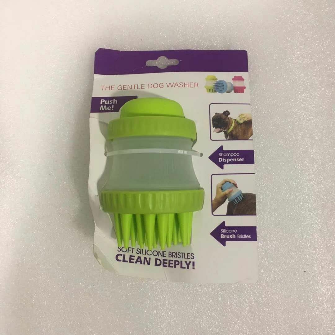 Foot cup dog bath massage brush silicone comb pet cleaning products cat hair brush hair removal grooming tool Foot cup dog bath massage brush silicone comb pet cleaning products cat hair brush hair removal grooming tool