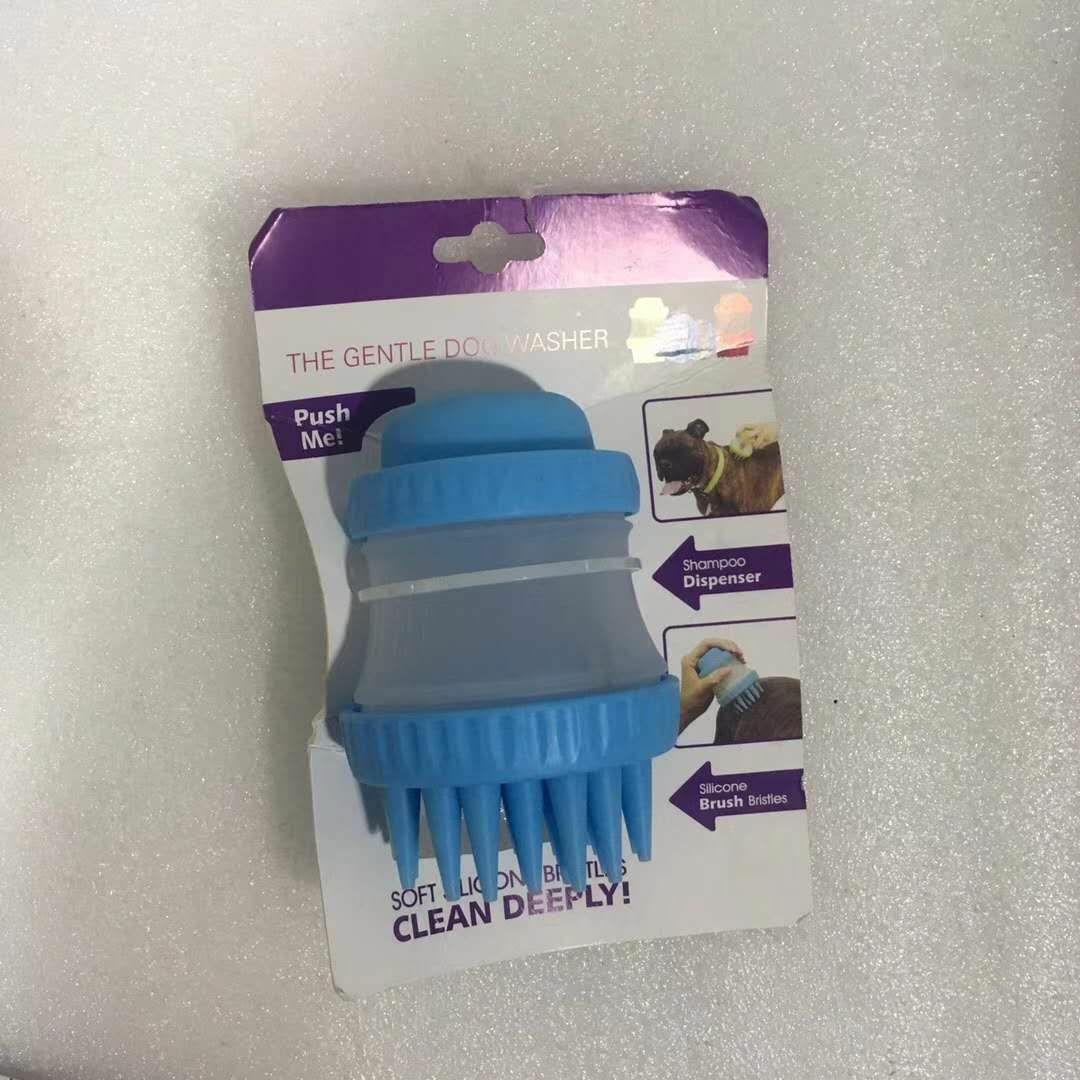 Foot cup dog bath massage brush silicone comb pet cleaning products cat hair brush hair removal grooming tool Foot cup dog bath massage brush silicone comb pet cleaning products cat hair brush hair removal grooming tool