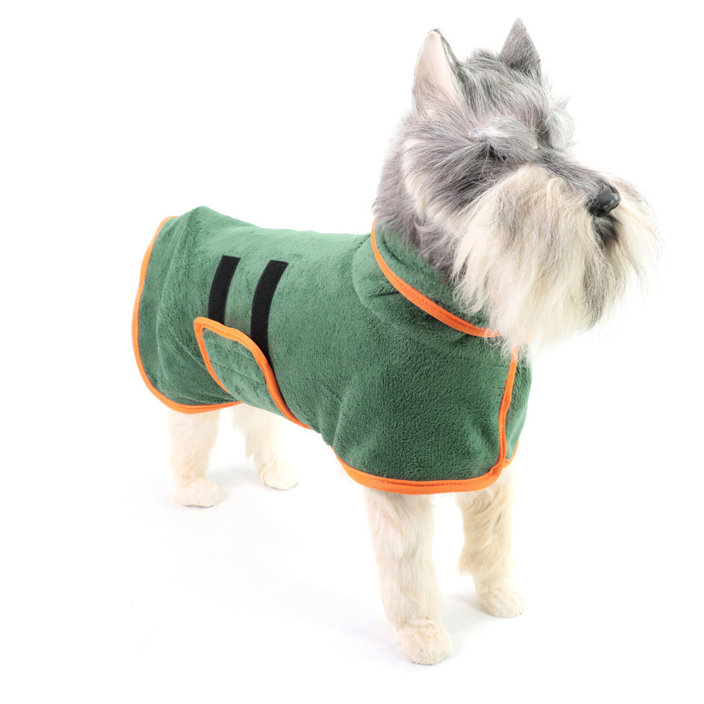 Dog Absorbent Bathrobe Microfiber Pet Bathrobe Clothes Dog Bath Towel Strong Water-Absorbing Bath Quick Drying Clothes Wholesale
