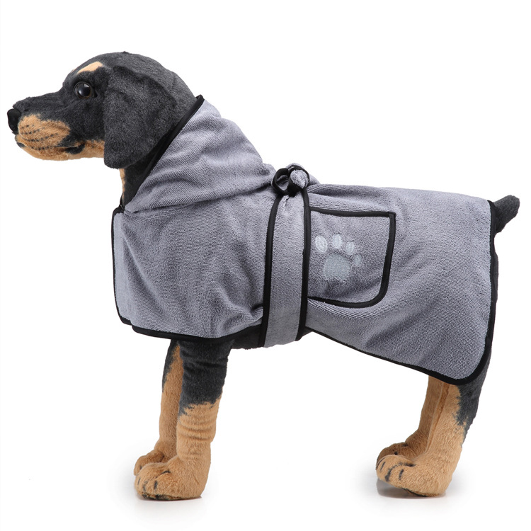Amazon Hot Strong Absorbent Dog Towel Cat Shower Bath Towel Bathrobe Blanket Dual-Purpose Pet Supplies