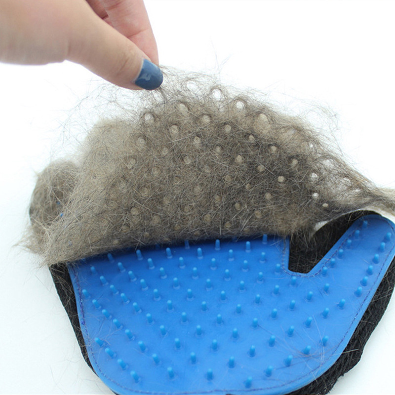 Pet Cleaning Gloves Roll Dogs and Cats Hair Removal Gloves Beauty Hair Removal Gloves Bath Massage Pet Brushing Gloves