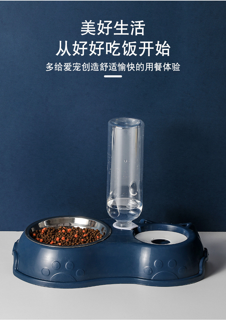 Cross-Border New Arrival Pet Bowl Dog Bowl Plastic Double Bowl Cat Bowl Automatic Drinking Bowl Anti-Tumble Pet Tableware Supplies Cross-Border New Arrival Pet Bowl Dog Bowl Plastic Double Bowl Cat Bowl Automatic Drinking Bowl Anti-Tumble Pet Tableware Supplies