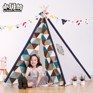 Small Turtledove Pet Tent Cat Kennel Removable and Washable Canvas Fabric Wooden Pet Nest Pet Pad Pet Supplies