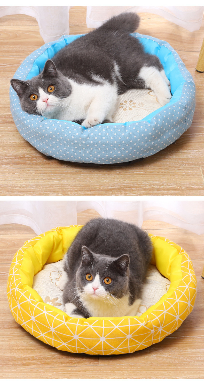 Summer Pet Supplies Breathable Cathouse Doghouse Ice Silk Pet Bed round Cotton Pet Nest Amazon AliExpress Factory Wholesale Summer Pet Supplies Breathable Cathouse Doghouse Ice Silk Pet Bed round Cotton Pet Nest Amazon AliExpress Factory Wholesale