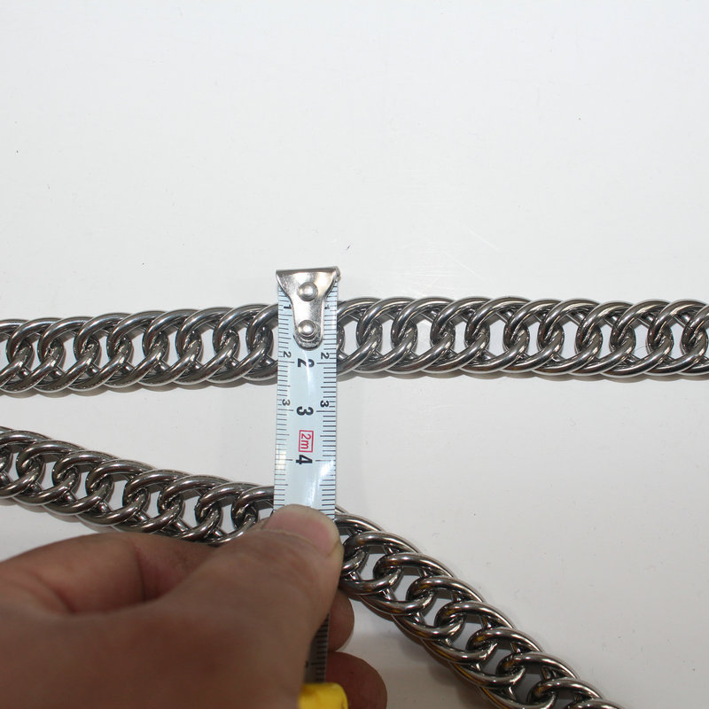 Double Twisted Stainless Steel P Chain Stainless Steel Pet Chain Grinding Training P Chain Large Dog Dog Collar Anti-Bite Control Chain
