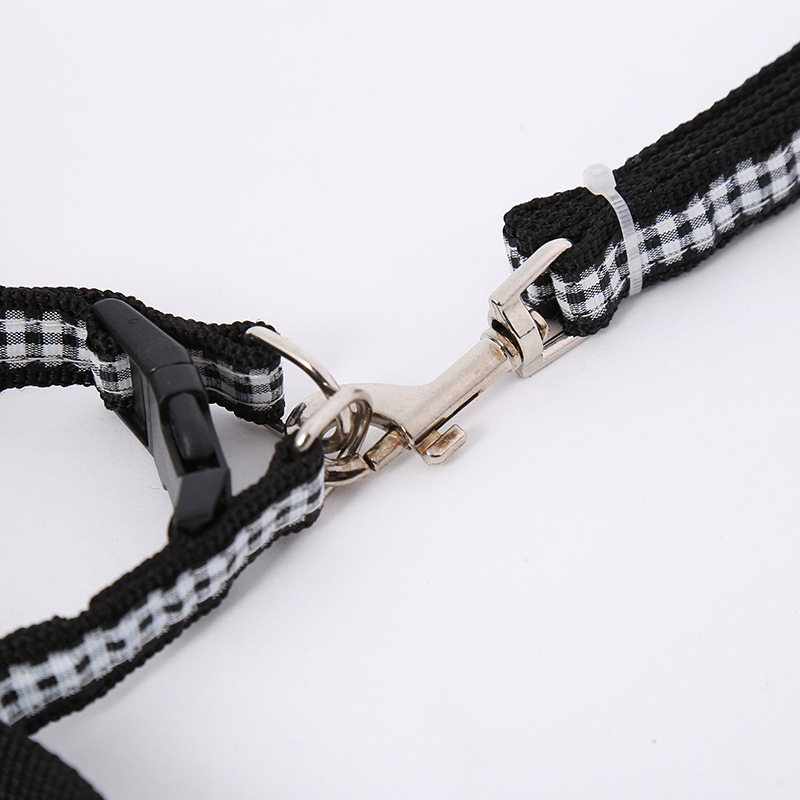 Love is still pet wholesale spot pet rope grid patch cloth with chest and back dog leash manufacturers direct sales Love is still pet wholesale spot pet rope grid patch cloth with chest and back dog leash manufacturers direct sales