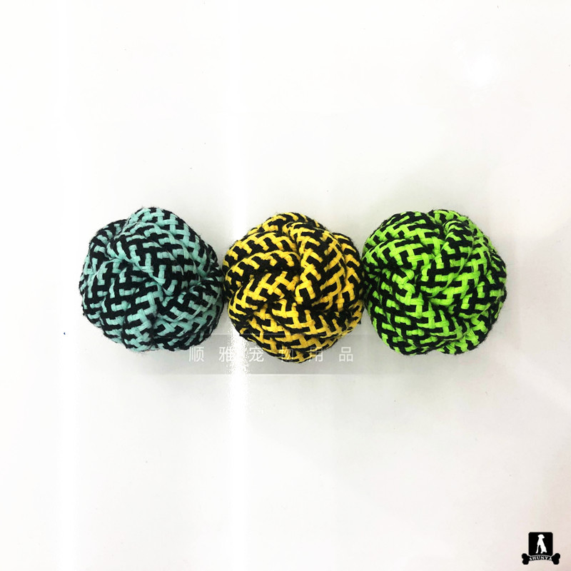 New serpentine PET Supplies cotton rope toy PET rope nibble toy ball manufacturers directly costume