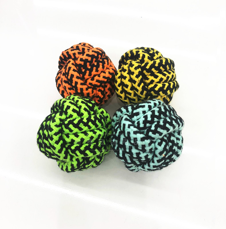 New serpentine PET Supplies cotton rope toy PET rope nibble toy ball manufacturers directly costume