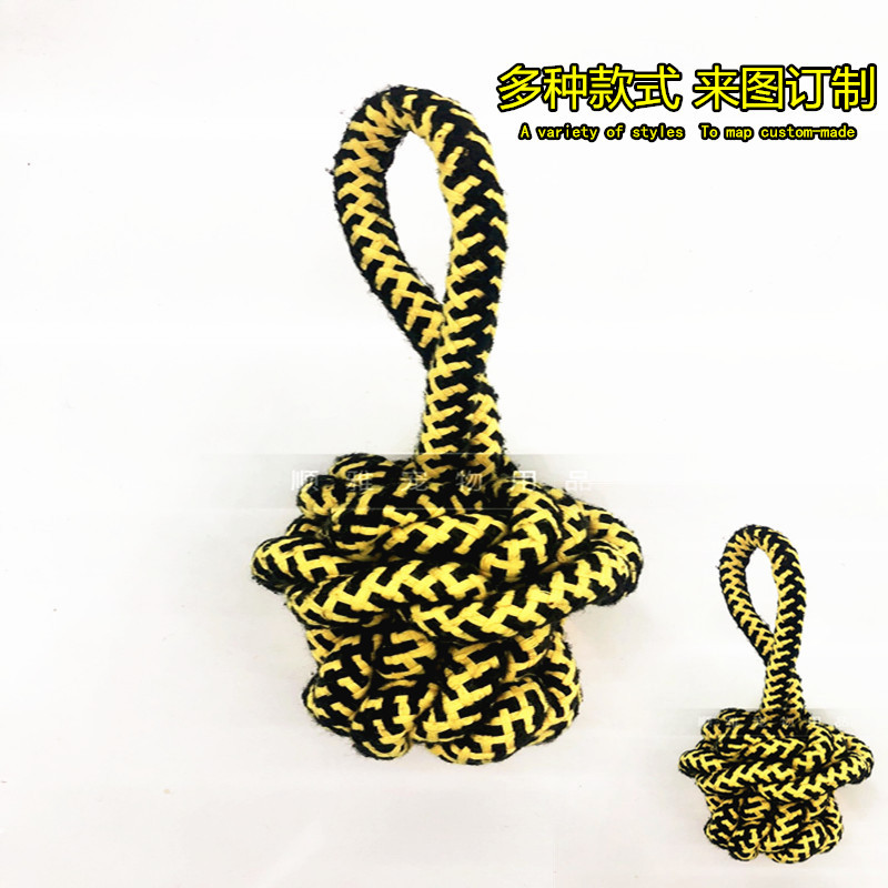 New serpentine PET supplies cotton rope toy PET rope manufacturers directly dress