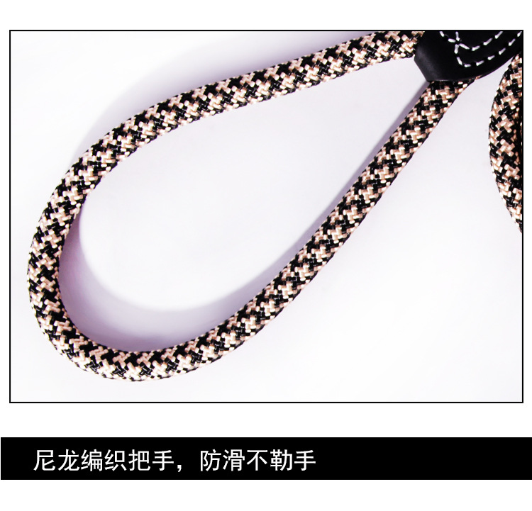 Factory direct leather, imported dog towing rope, imitation nylon dog rope, round dog chain medium large pet rope Factory direct leather, imported dog towing rope, imitation nylon dog rope, round dog chain medium large pet rope