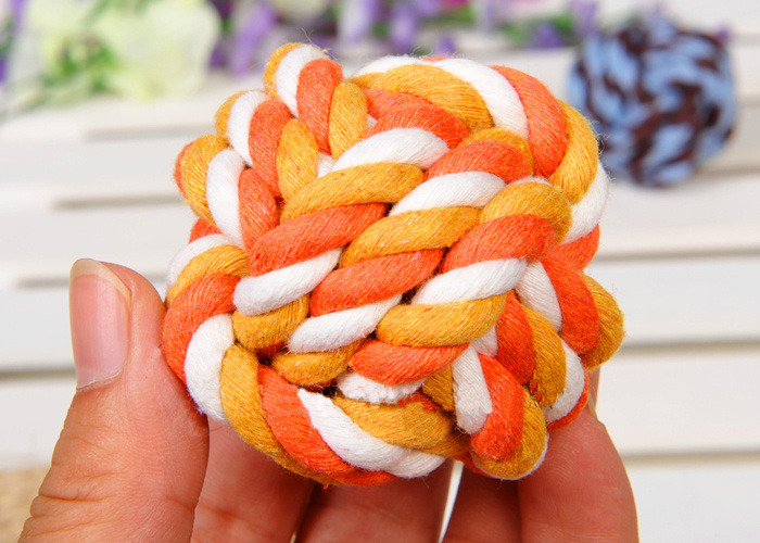Pet toy double knot biting rope brushing rope dog toy tie the rope string ball Pet rope knot toy Pet toy double knot biting rope brushing rope dog toy tie the rope string ball Pet rope knot toy