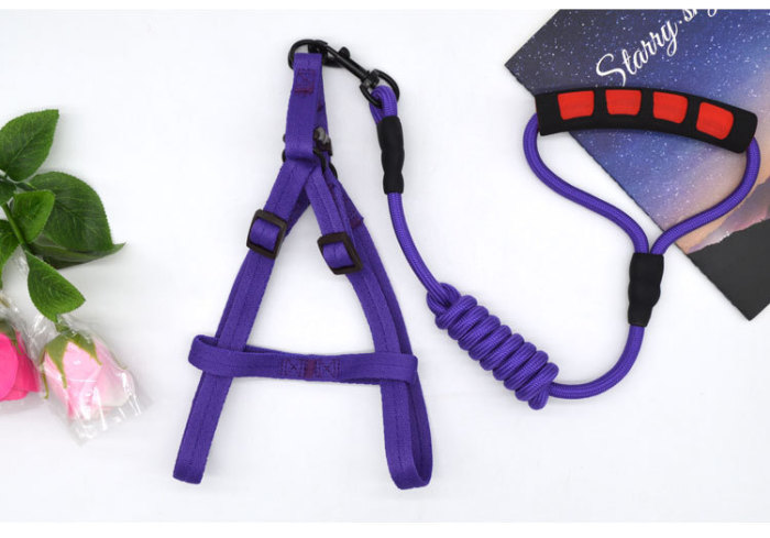 Pet rope pure color hot style dog chest strap set teddy golden hair comfortable soft traction rope factory direct sale. Pet rope pure color hot style dog chest strap set teddy golden hair comfortable soft traction rope factory direct sale.