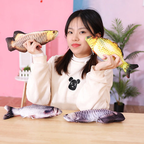 Douyin pet electric fish plush toy will jump the fish usb charging simulation fish tickle cat an artifact fish baby