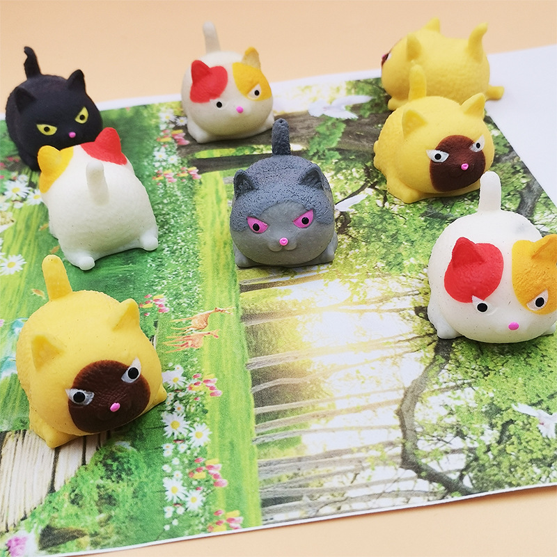 New Exotic Decompression Angry Cat Squeezing Toy Decompression Cute Pet Cute Tuanzi Vent Children's Toy Factory Wholesale New Exotic Decompression Angry Cat Squeezing Toy Decompression Cute Pet Cute Tuanzi Vent Children's Toy Factory Wholesale