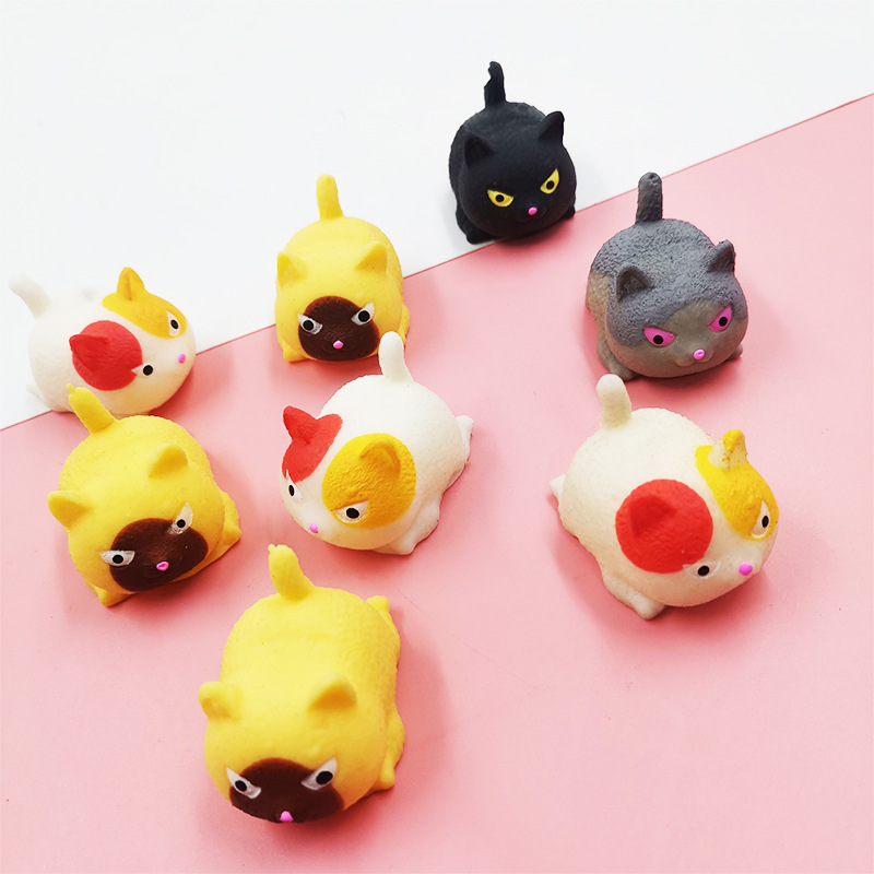 New Exotic Decompression Angry Cat Squeezing Toy Decompression Cute Pet Cute Tuanzi Vent Children's Toy Factory Wholesale New Exotic Decompression Angry Cat Squeezing Toy Decompression Cute Pet Cute Tuanzi Vent Children's Toy Factory Wholesale
