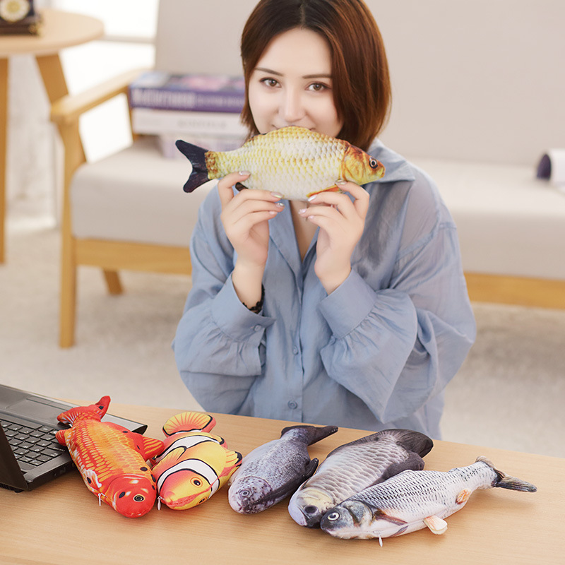 Amazon Douyin Net Red Electric Fish Cat Toy Beating Simulated Fish Plush Toy Pet Toy Amazon Douyin Net Red Electric Fish Cat Toy Beating Simulated Fish Plush Toy Pet Toy