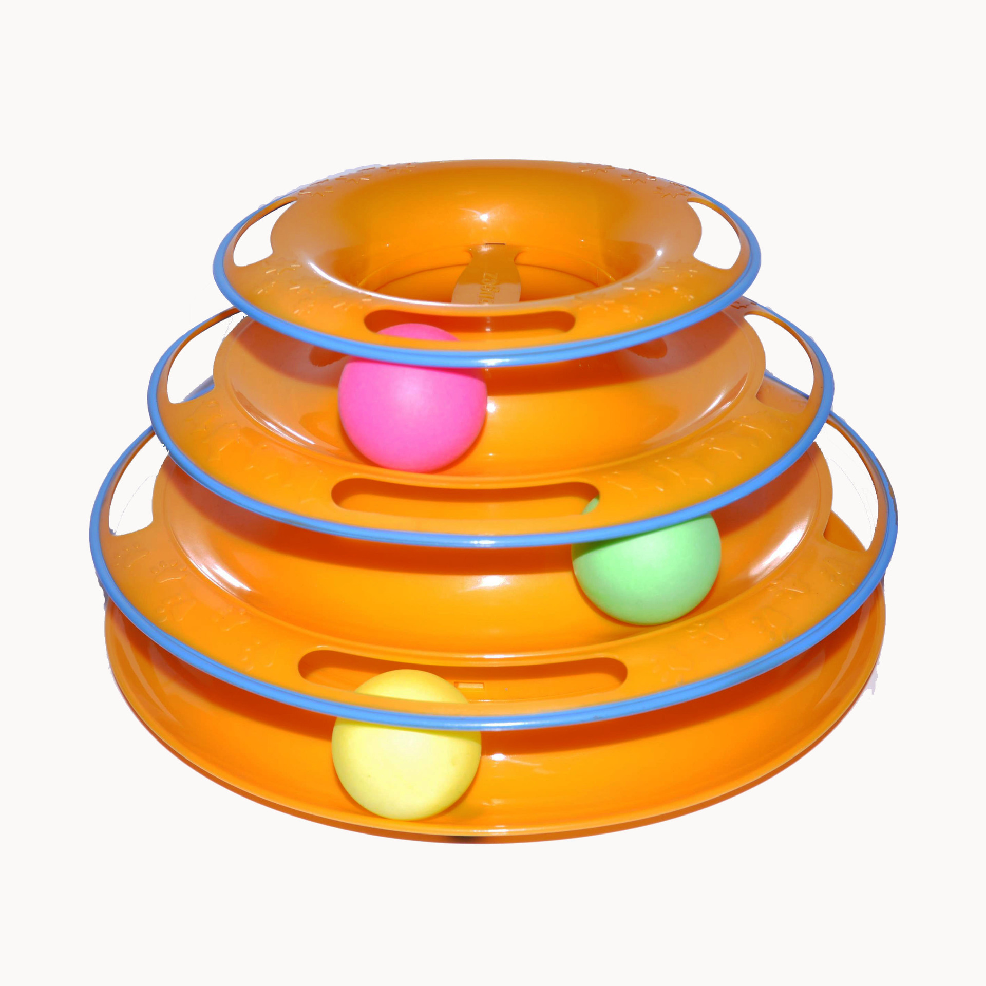Pet supplies new cat tri-layer recreation plate cat rotating plate to amuse the cat artifact cat puzzle toy track ball