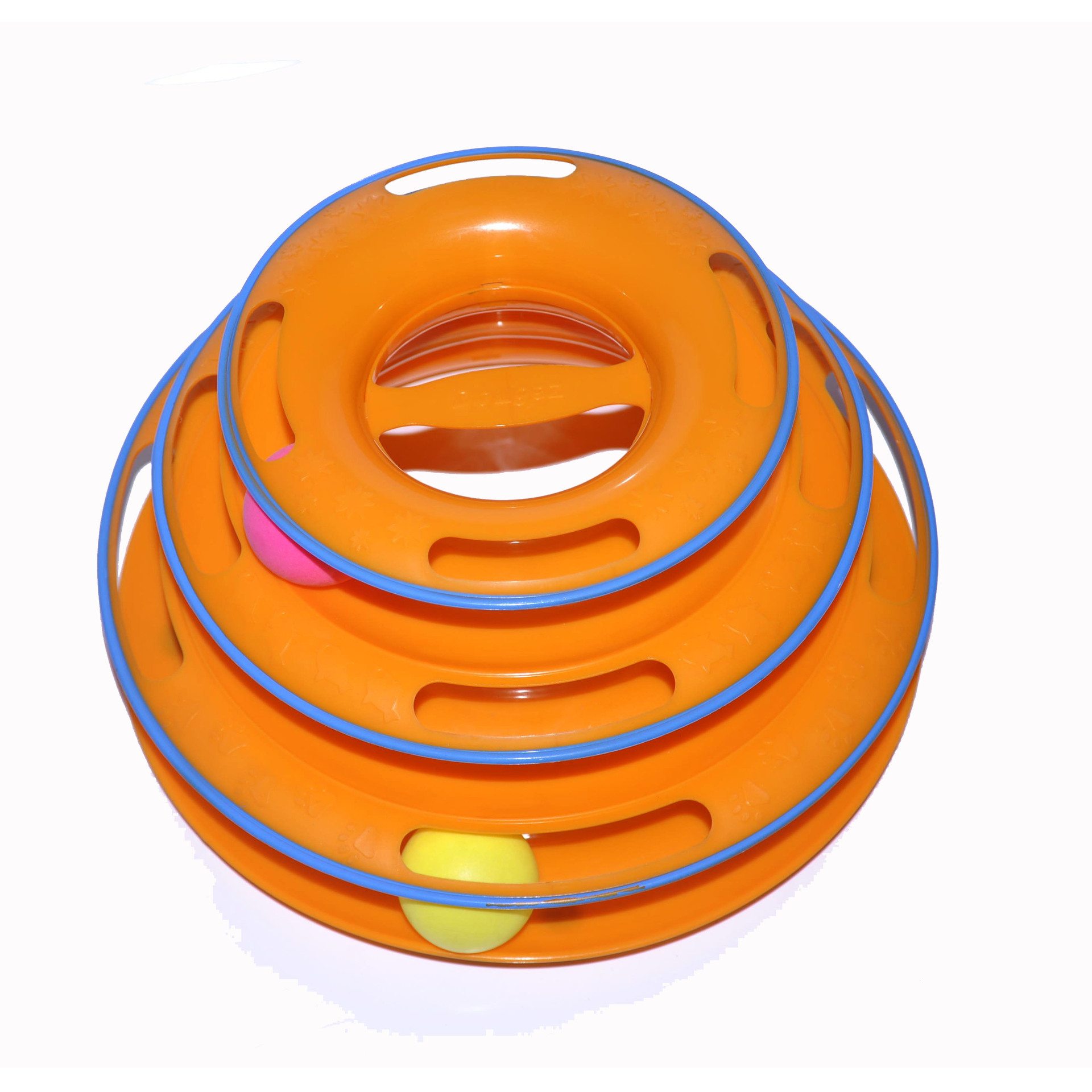 Pet supplies new cat tri-layer recreation plate cat rotating plate to amuse the cat artifact cat puzzle toy track ball