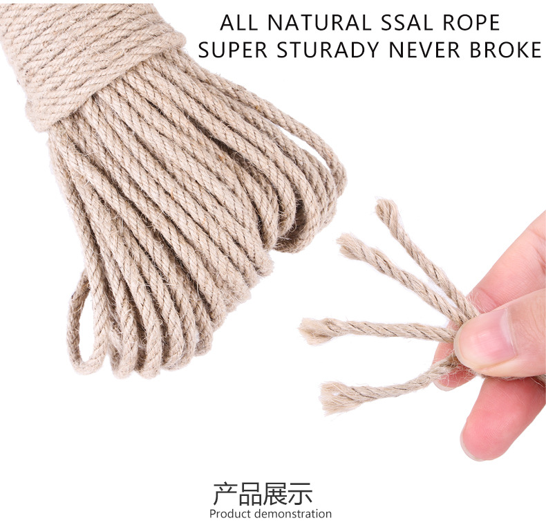 Arrival Pet Hemp Rope Cat Scratch Board Sisal Hemp Rope Accessories Protection Cat Grinding Claw Toy Scratching Material Arrival Pet Hemp Rope Cat Scratch Board Sisal Hemp Rope Accessories Protection Cat Grinding Claw Toy Scratching Material