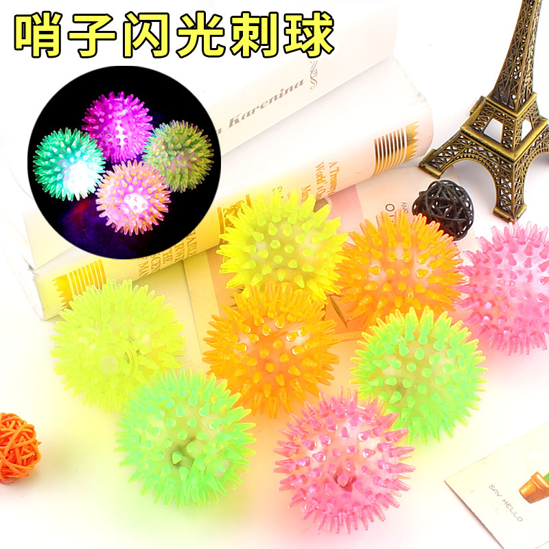 Flash elastic massage ball bouncing ball with thorn ball Luminescent massage ball pet toy stand night market wholesale Flash elastic massage ball bouncing ball with thorn ball Luminescent massage ball pet toy stand night market wholesale