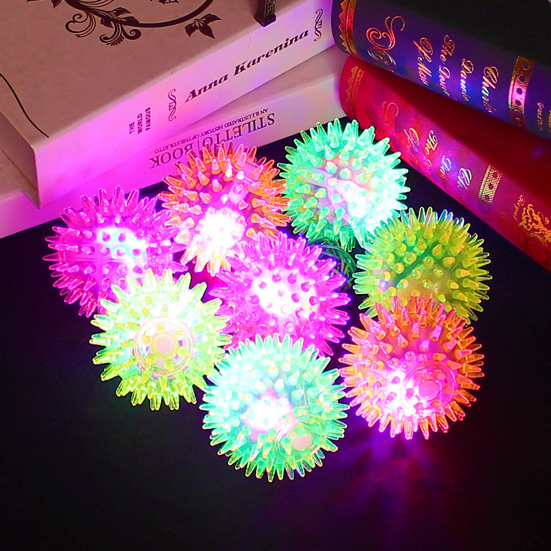 Flash elastic massage ball bouncing ball with thorn ball Luminescent massage ball pet toy stand night market wholesale Flash elastic massage ball bouncing ball with thorn ball Luminescent massage ball pet toy stand night market wholesale