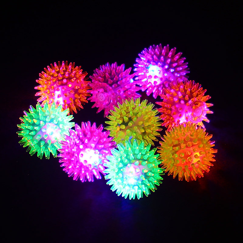 Flash elastic massage ball bouncing ball with thorn ball Luminescent massage ball pet toy stand night market wholesale Flash elastic massage ball bouncing ball with thorn ball Luminescent massage ball pet toy stand night market wholesale