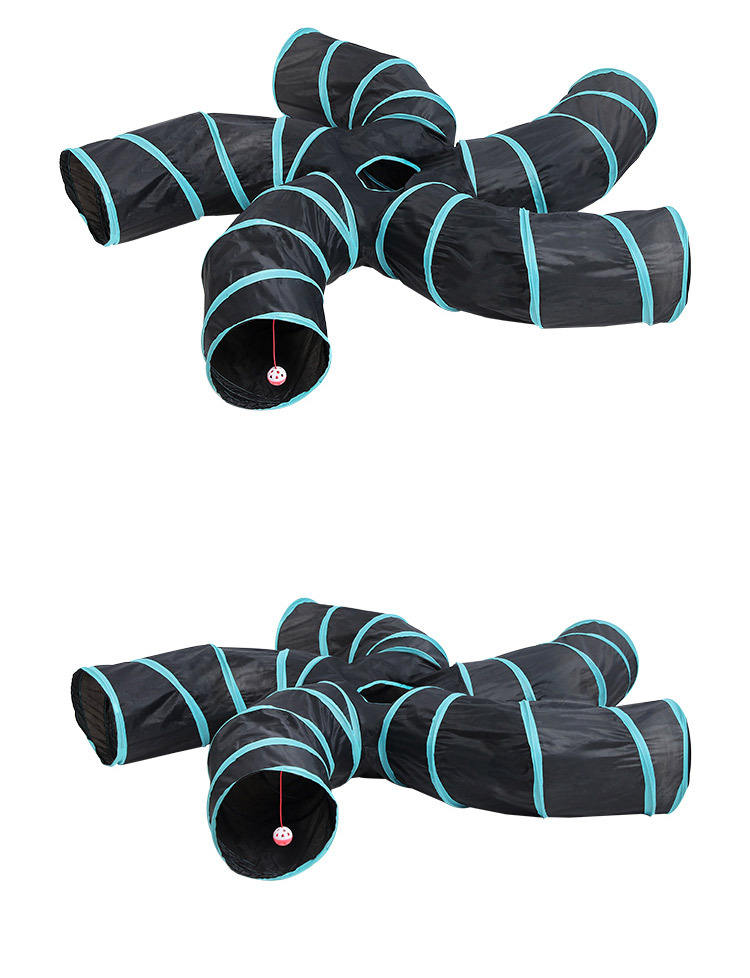 Factory Direct Sales Foldable Polyester Pet Passage Cat Tunnel Cat Five-Channel Pet Cat Dog Toy Factory Direct Sales Foldable Polyester Pet Passage Cat Tunnel Cat Five-Channel Pet Cat Dog Toy
