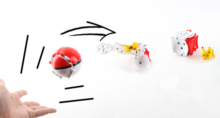 Flip Pet Explosion Poke Ball Pokemon Charmander Pull Model toy Flip Pet Explosion Poke Ball Pokemon Charmander Pull Model toy
