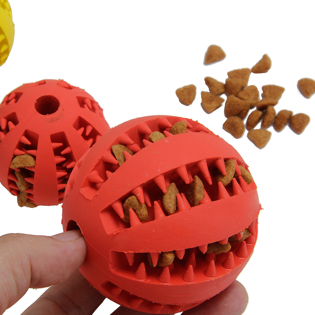Pet Funny Toy Watermelon Tooth Ball Bite-Resistant Tooth Cleaning Teether Ball Pet Rubber Ball Dog Toy Food Leakage Pet Funny Toy Watermelon Tooth Ball Bite-Resistant Tooth Cleaning Teether Ball Pet Rubber Ball Dog Toy Food Leakage