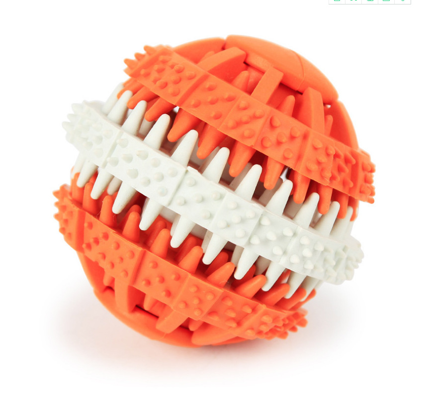 Pet Toy Ball Rubber Ball Bite-Resistant Molar Tooth Cleaning Ball Pet Molar Toy Rubber Dog Toys