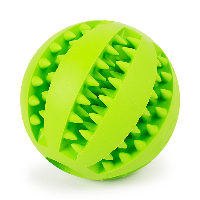 In Stock Wholesale New Bite Cross-Border Pet Toy Milk Flavor Rubber Watermelon Tooth Cleaning Pet Ball