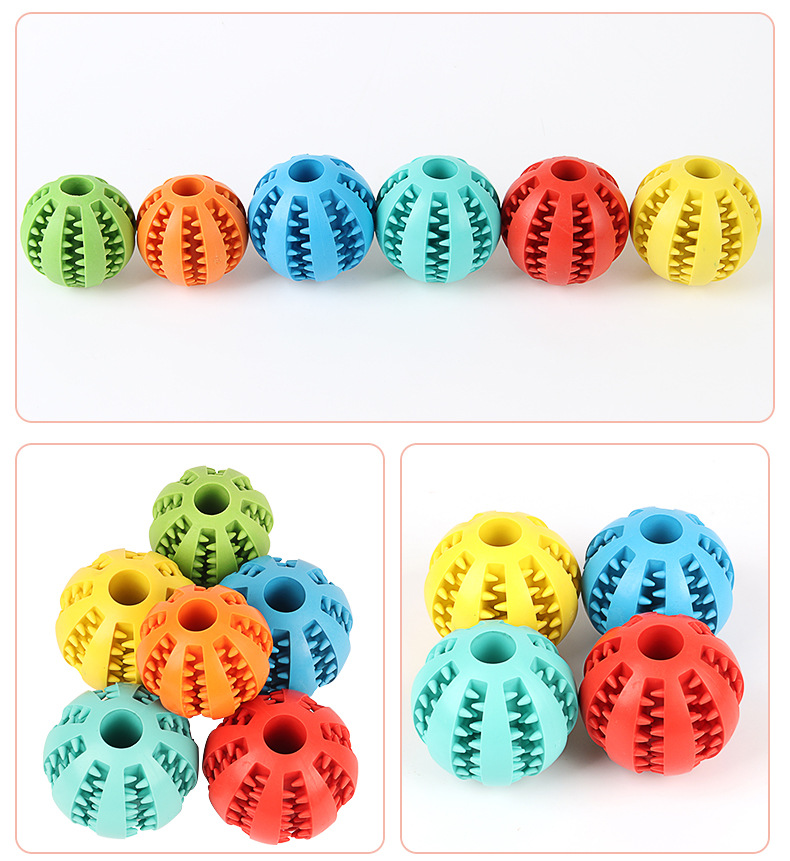 Amazon Hot Pet Toy Molar TPR Watermelon Ball Dog Toy Tooth Cleaning Food Dropping Ball Bite Ball Wholesale