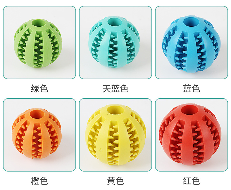 Amazon Hot Pet Toy Molar TPR Watermelon Ball Dog Toy Tooth Cleaning Food Dropping Ball Bite Ball Wholesale