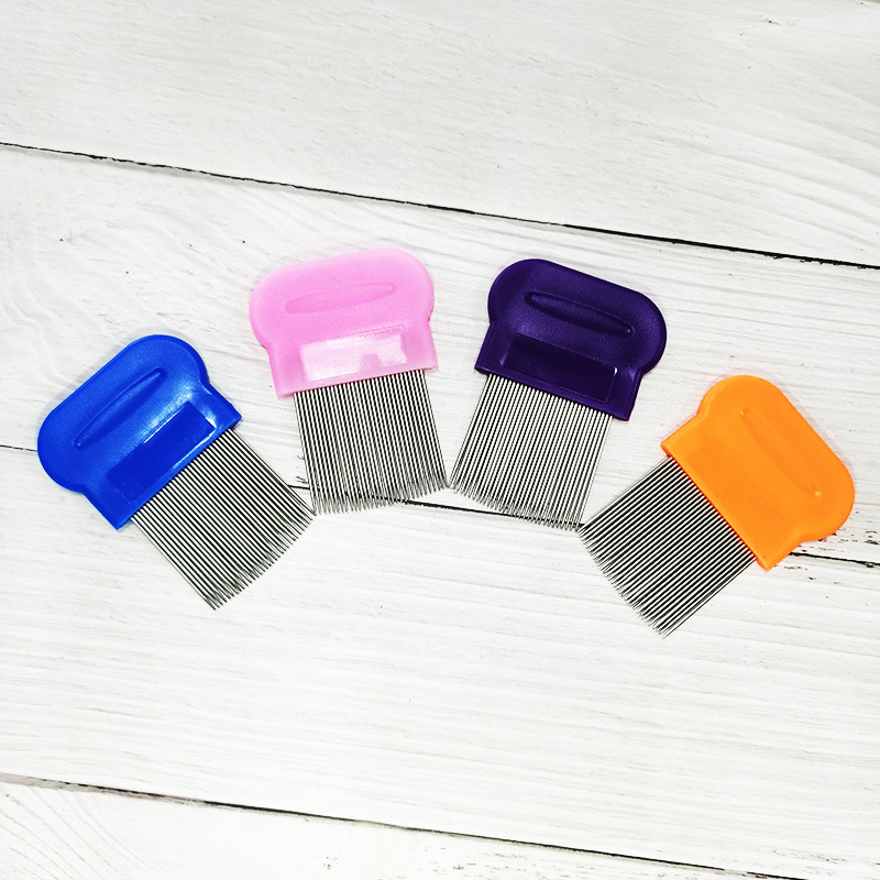 Long Needle Pet Comb Dog Flea Cleaning Comb Stainless-Steel Needle Grate Comb Lice Removal Depulization Dense Gear Comb Stall