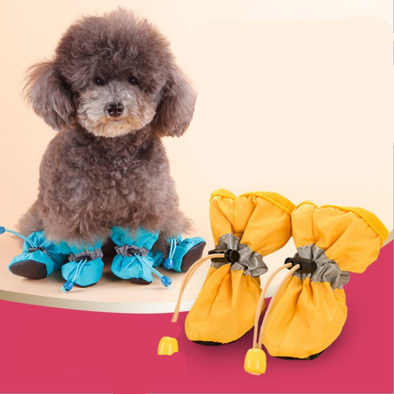 Dog Shoes Teddy Puppy Shoes Toddler Non-Slip Pet Shoe Cover Rain Boots Pet Shoes Foot Beautiful Pet Generation Hair