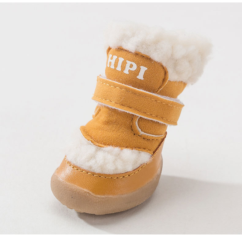 New Pet Shoes Winter Thick Cotton Shoes Warm Non-Slip Set of 4 Teddy Bear Small Dogs Dog Shoes New Pet Shoes Winter Thick Cotton Shoes Warm Non-Slip Set of 4 Teddy Bear Small Dogs Dog Shoes