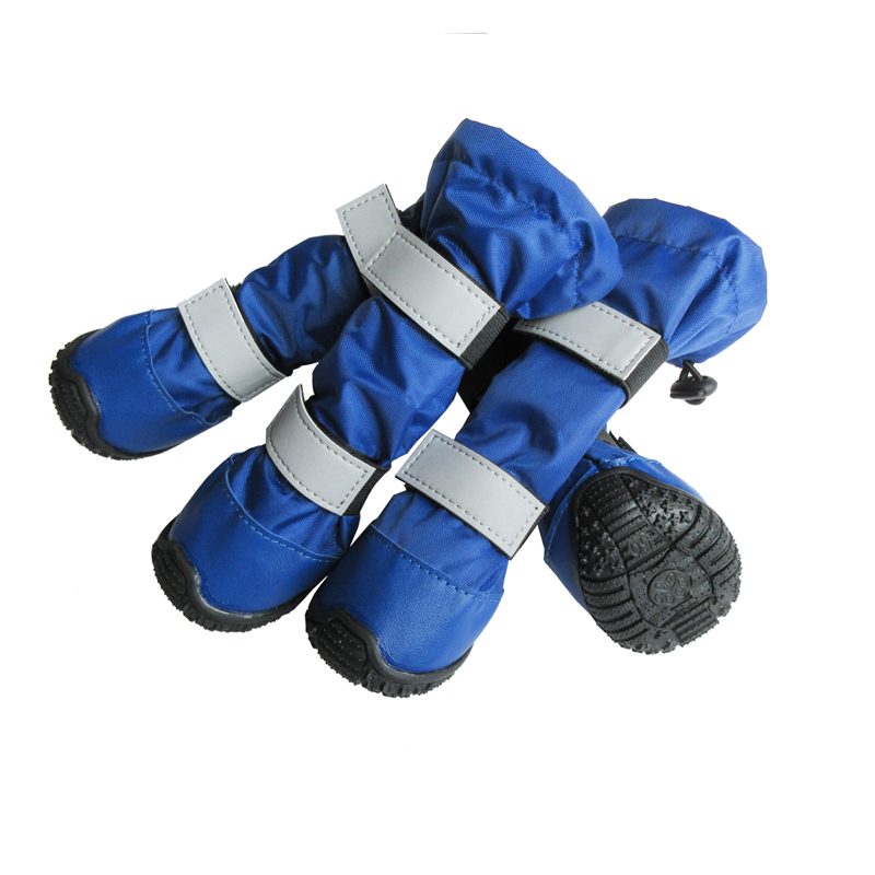Rambo waterproof and snow - proof pet shoes husky golden retriever shoe anti-skid and wear - resistant boots wholesale.