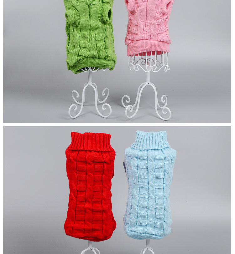New Hot Sale Cross-Border Hot Pet Clothes Imitation Cashmere Pet Sweater Dog Clothes Pet Supplies