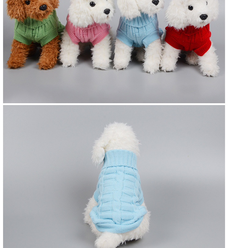 New Hot Sale Cross-Border Hot Pet Clothes Imitation Cashmere Pet Sweater Dog Clothes Pet Supplies