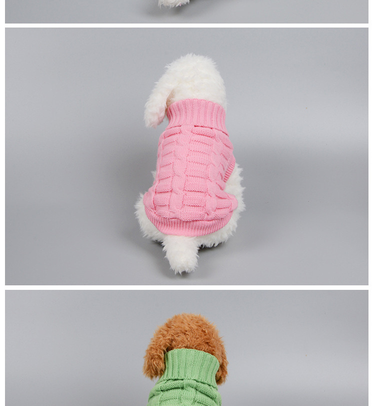 New Hot Sale Cross-Border Hot Pet Clothes Imitation Cashmere Pet Sweater Dog Clothes Pet Supplies
