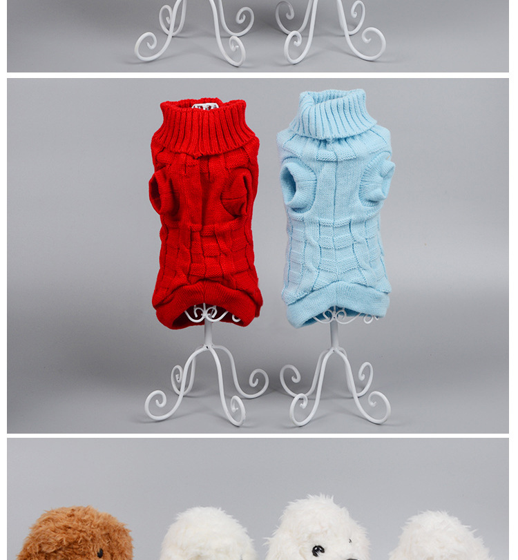 New Hot Sale Cross-Border Hot Pet Clothes Imitation Cashmere Pet Sweater Dog Clothes Pet Supplies