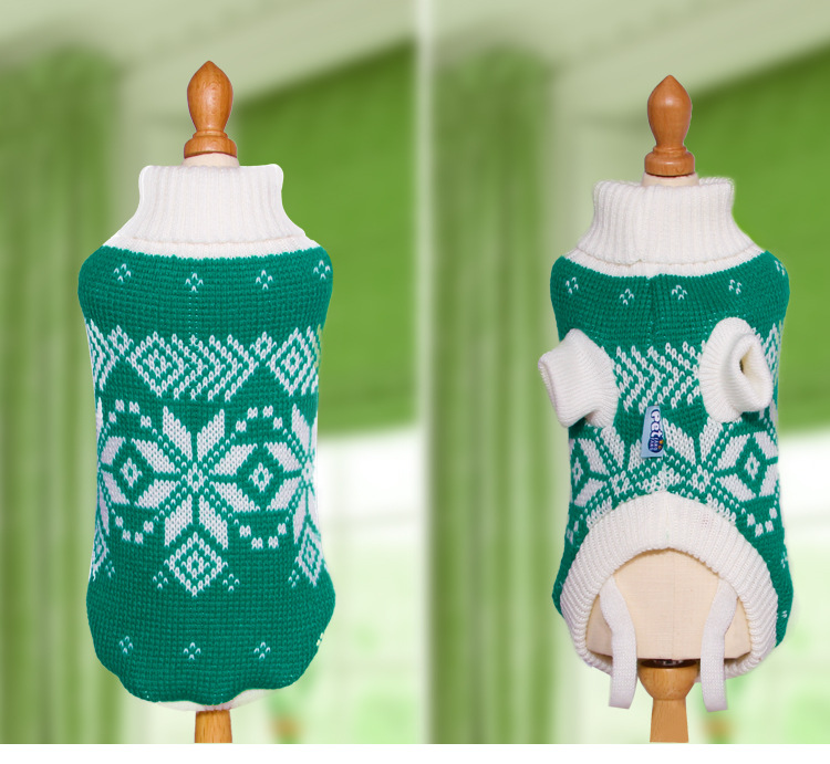 Autumn winter dog clothing Christmas pet knitted sweater teddy dog knitted love sweater costume cat clothing
