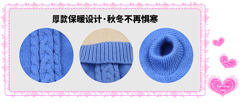 Pet Sweater Wholesale Autumn and Winter Thick Small Size Dog Baby Sweater Puppy Ultra Small Puppy Sweater 10 Colors